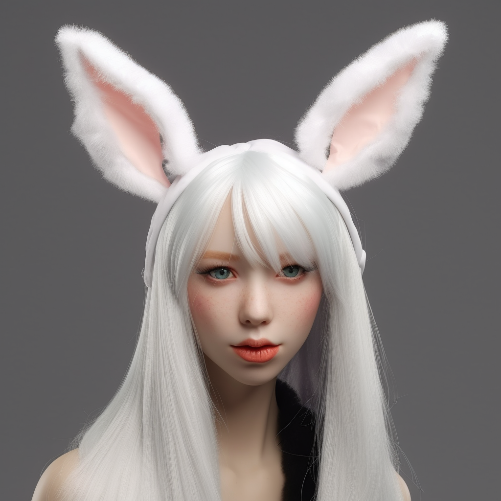 "Resurrection" Pink Rabbit Ear Headdress