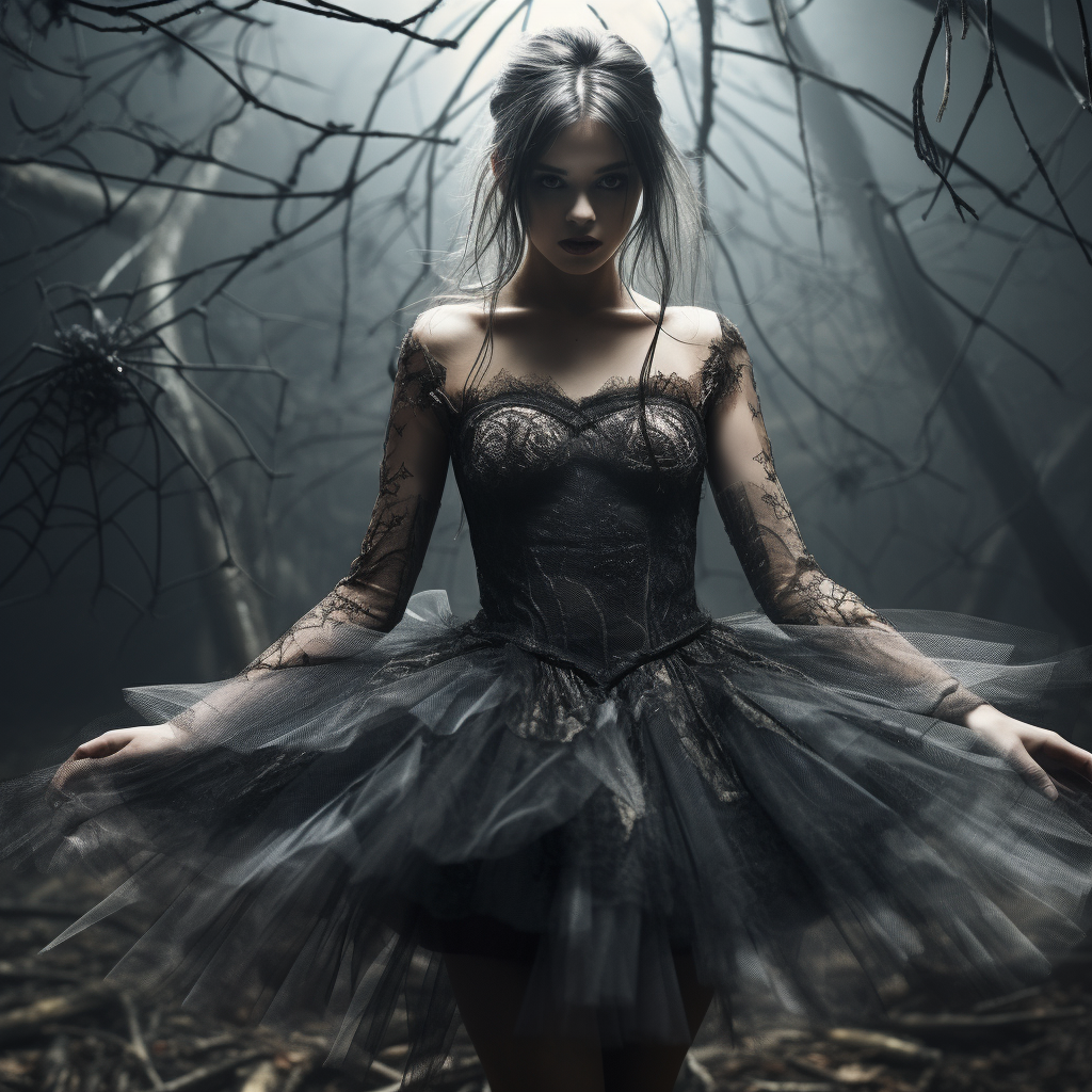 Halloween Silverlight Dance Dress