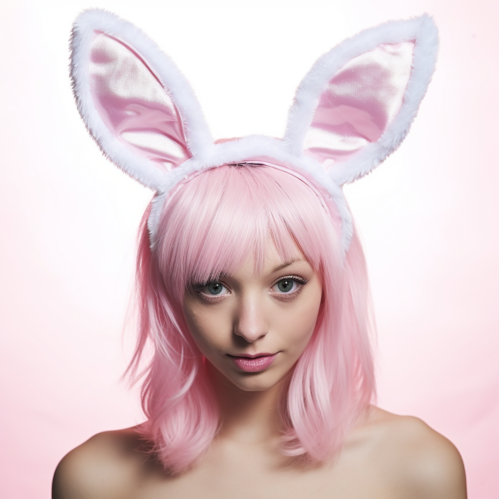 "Resurrection" Headdress With Rabbit Ears
