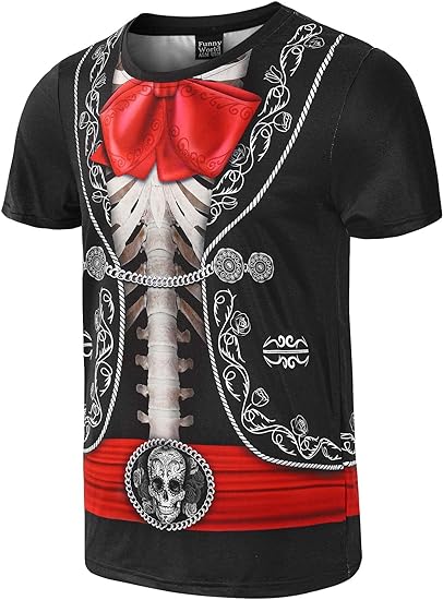 "Day Of The Dead" Red Tie T-shirt