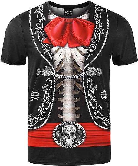 "Day Of The Dead" Red Tie T-shirt